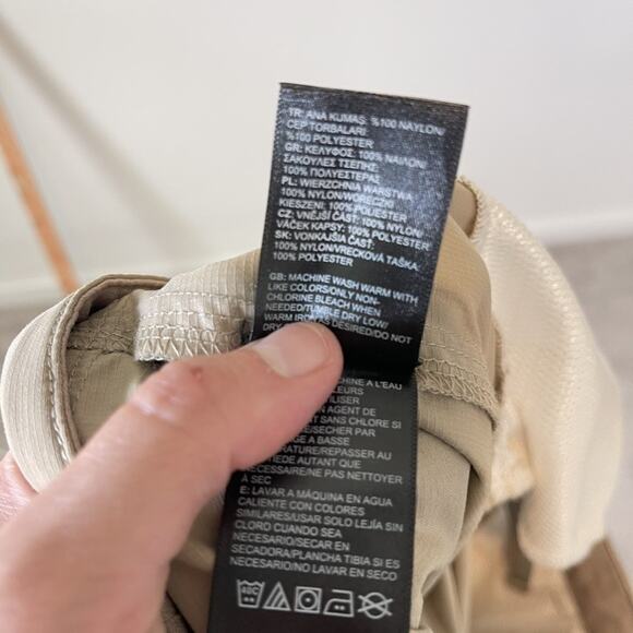 North Face Pants Mens 38 Khaki Convertible Hiking Outdoor Zip Off Nylon Regular - Picture 13 of 16